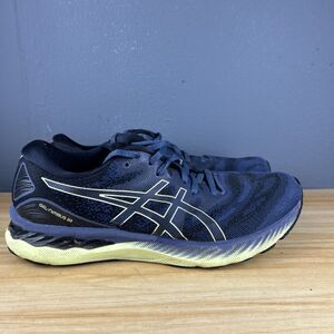 ASICS Gel Nimbus 23 Mens 9.5 Running Shoes Sneakers Blue Athletic Gym 1011B004